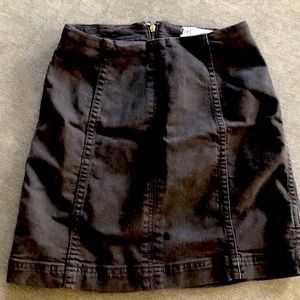 Free People Black Jean Skirt size 0